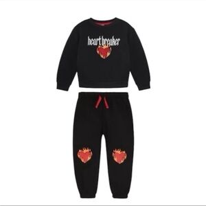 Boys 4T Valentine Jogger Set